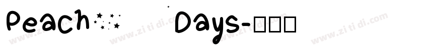 Peach Days字体转换